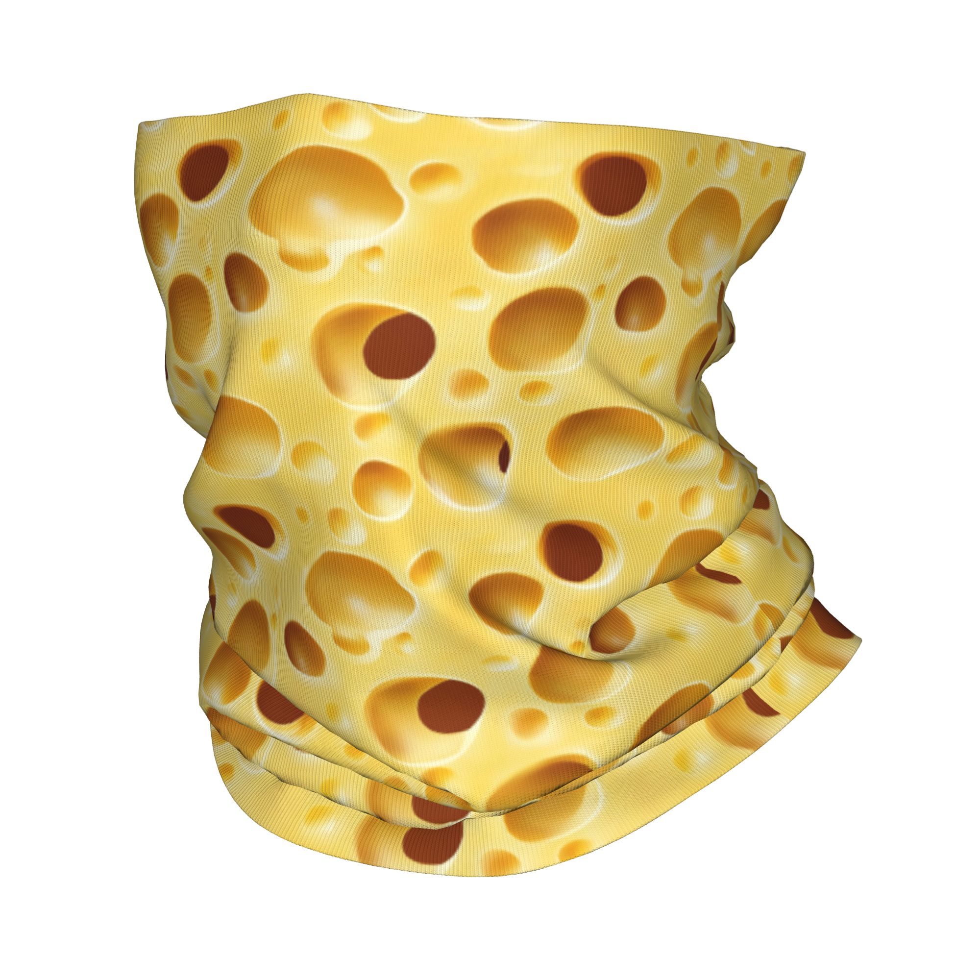 Balaclava Face Mask - Cheese Bandana Neck Gaiter Printed Wrap