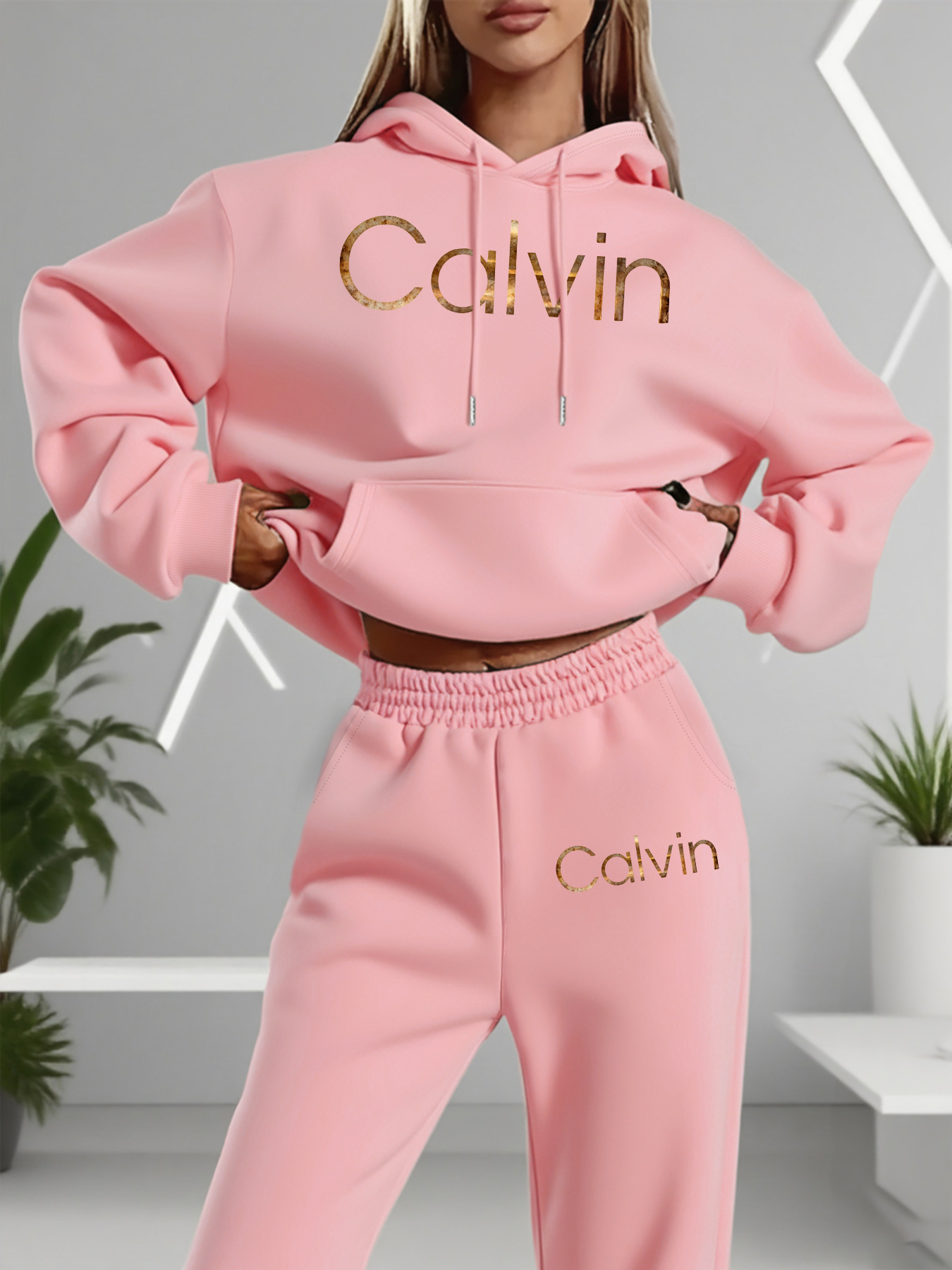 Street Fashion Styles - Women's fashion pullover and pants set,