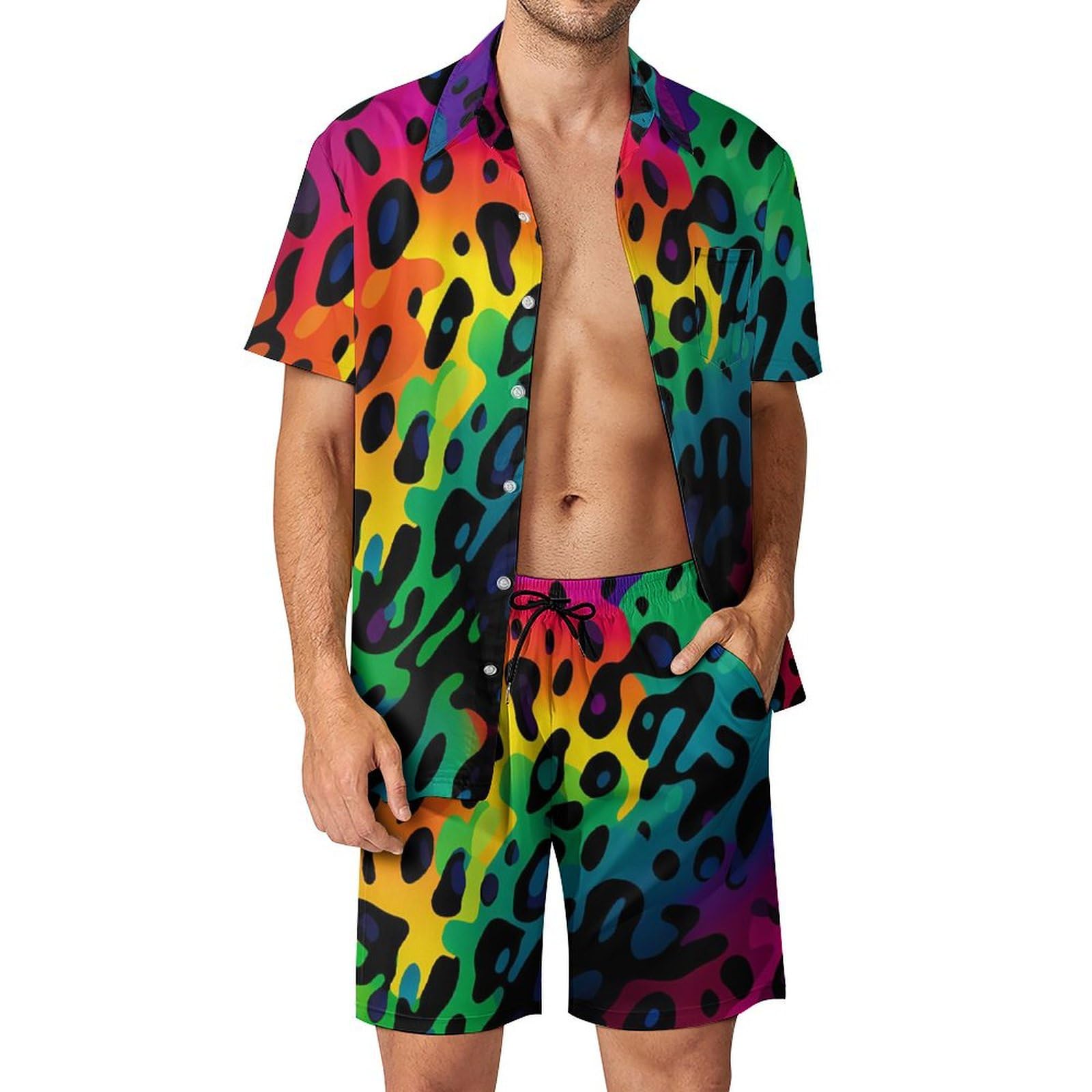 Street Fashion Male - Summer Irregular Geometric 3D Print Men