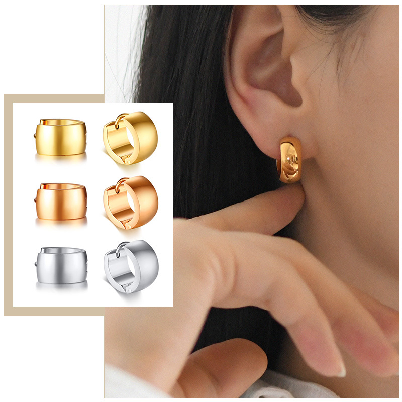 Street Fashion Earrings - Minimalist Hoop Earrings for Women,Small Simple