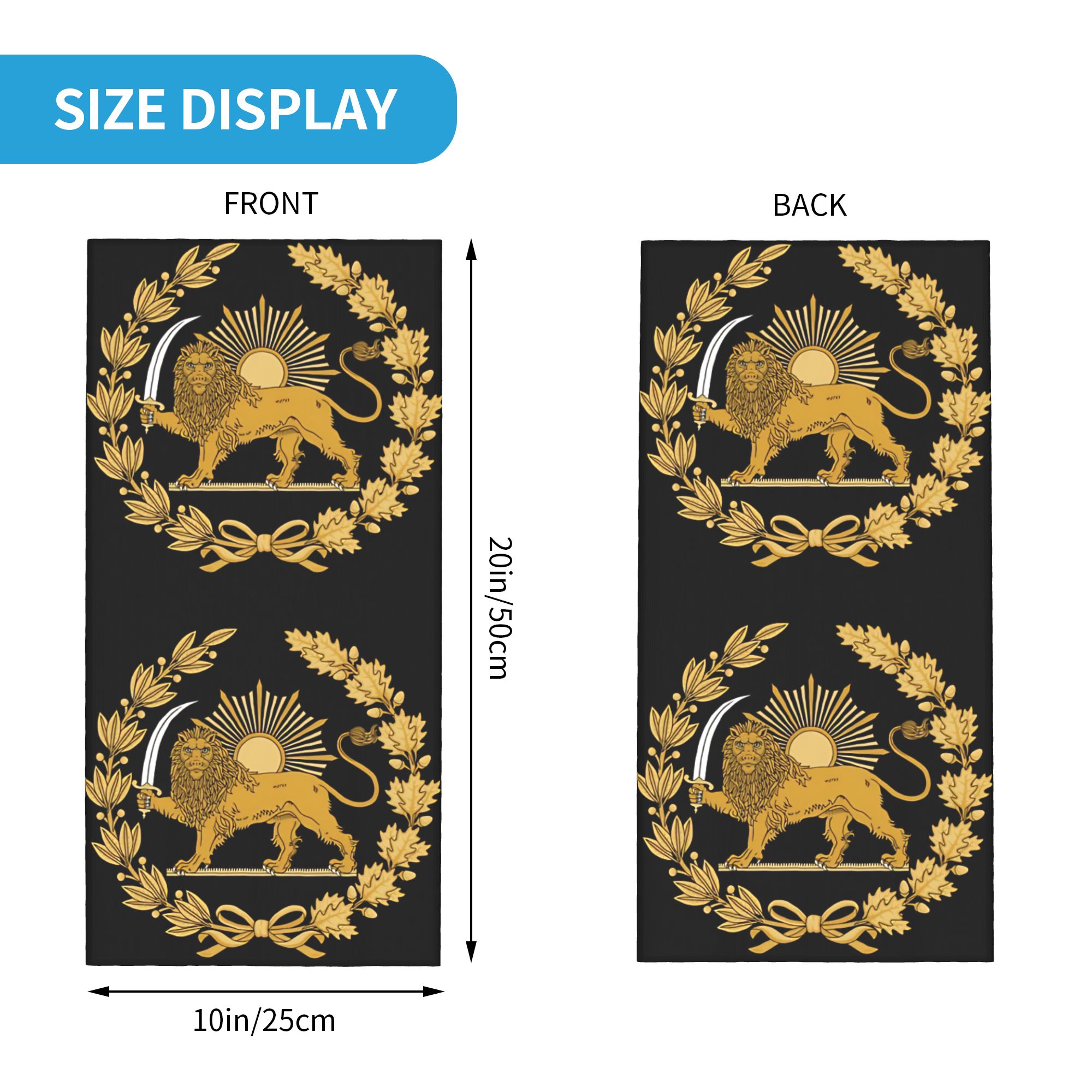 Lion and Sun Emblem of Persia  - Balaclava Face Mask ulasan dan harga