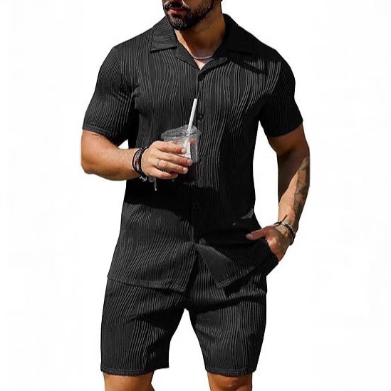 Men's 2 Piece Outfits Short Sl - Street Fashion Styles ulasan dan harga