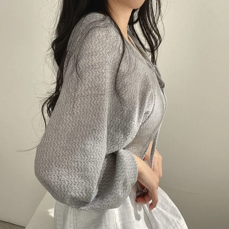 Summer Women Knitted Cardigan  - Korean Street Fashion Female ulasan dan harga