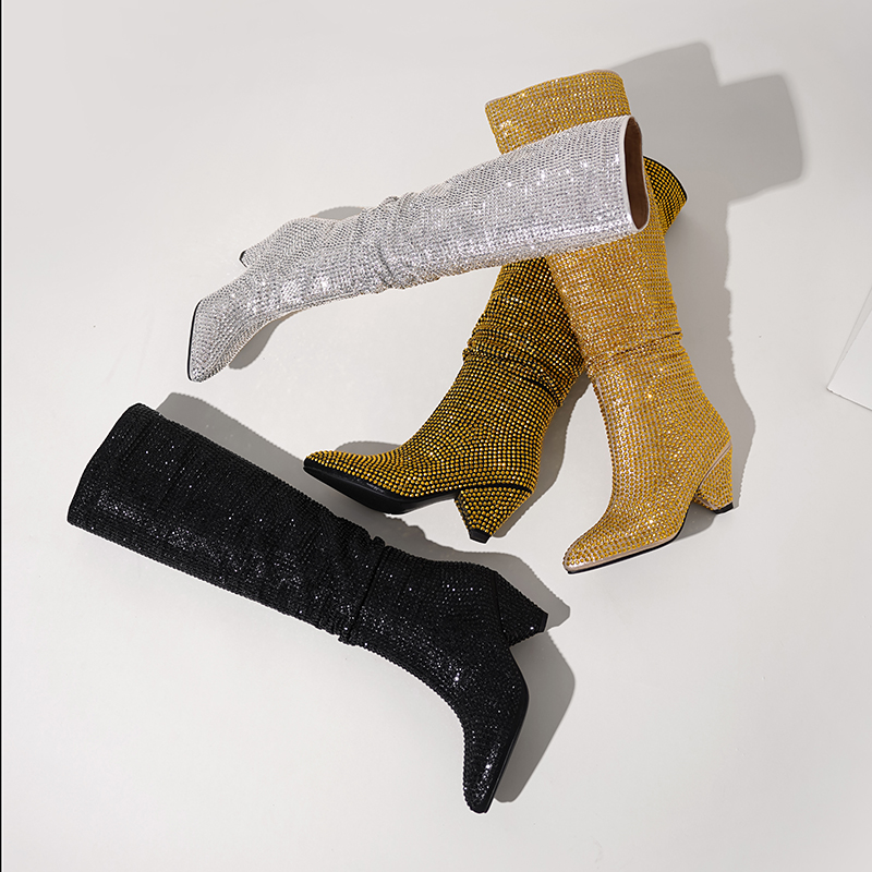 Fashion Spike Heels Crystal Lo - Street Fashion Dress ulasan dan harga