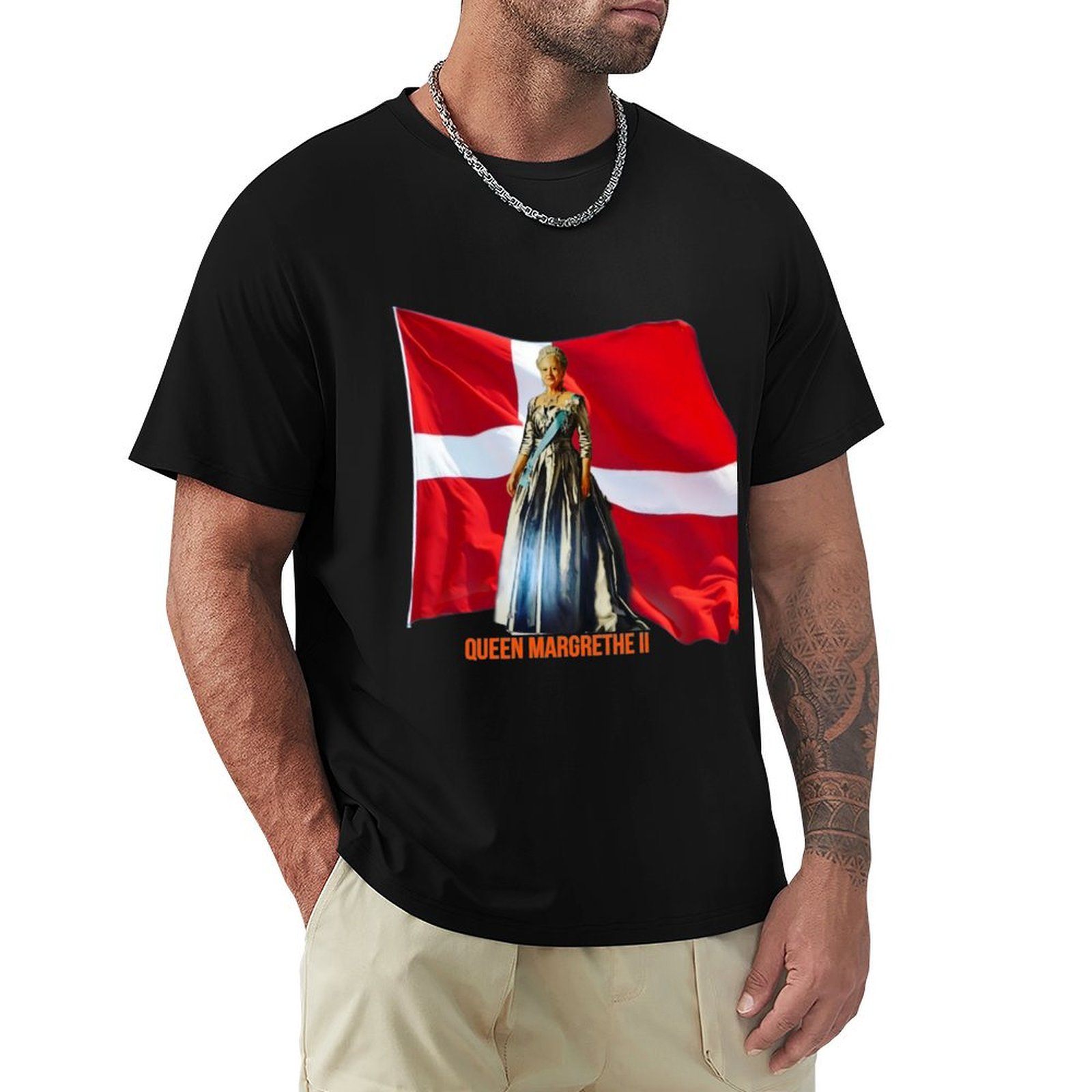 Queen Margrethe II T-Shirt Str - Queen Street Fashion ulasan dan harga