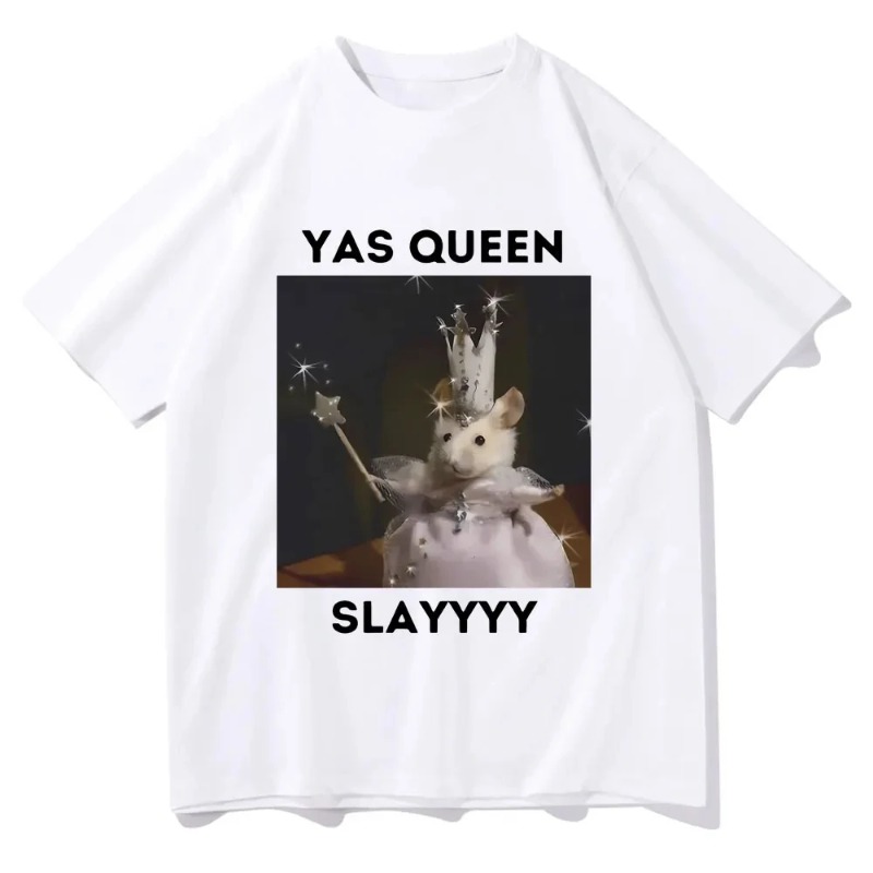 Sad Hamster T-shirt Funny Yas  - Queen Street Fashion ulasan dan harga