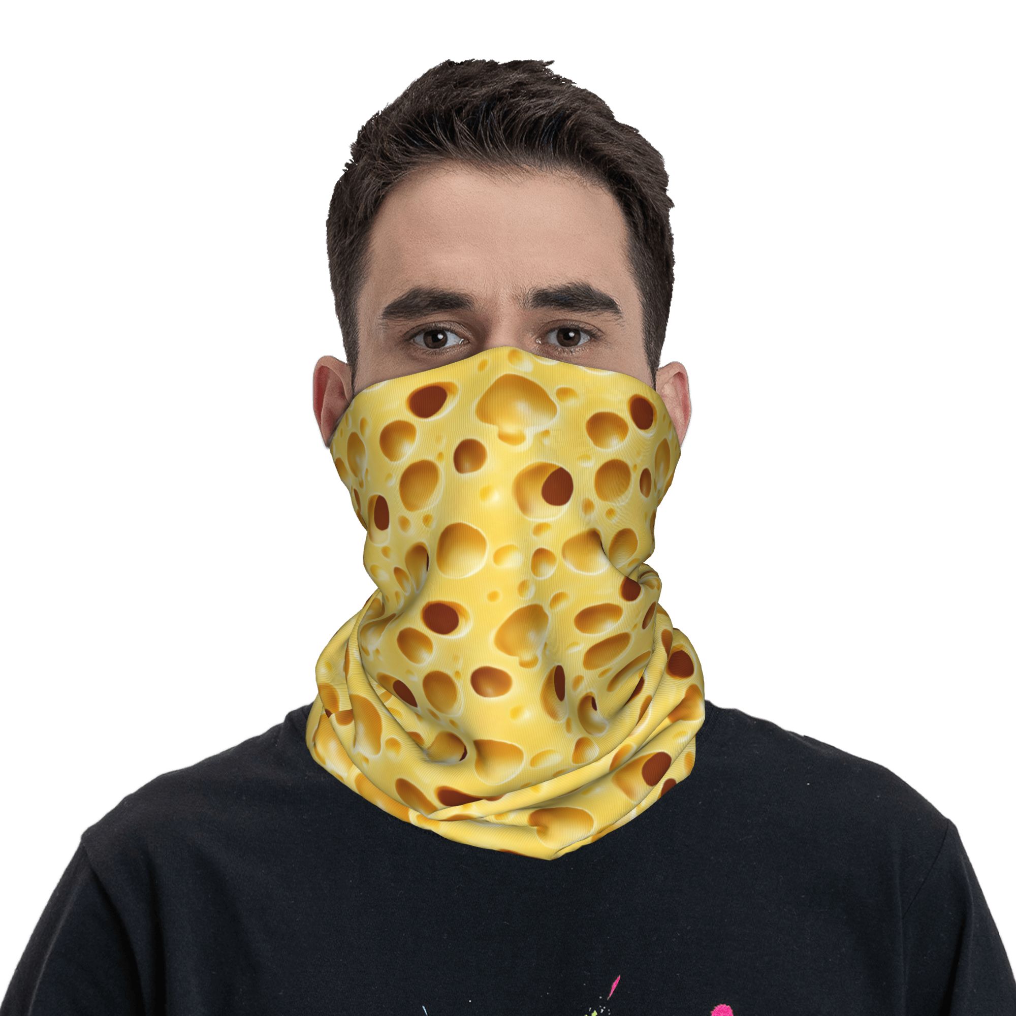 Cheese Bandana Neck Gaiter Pri - Balaclava Face Mask ulasan dan harga