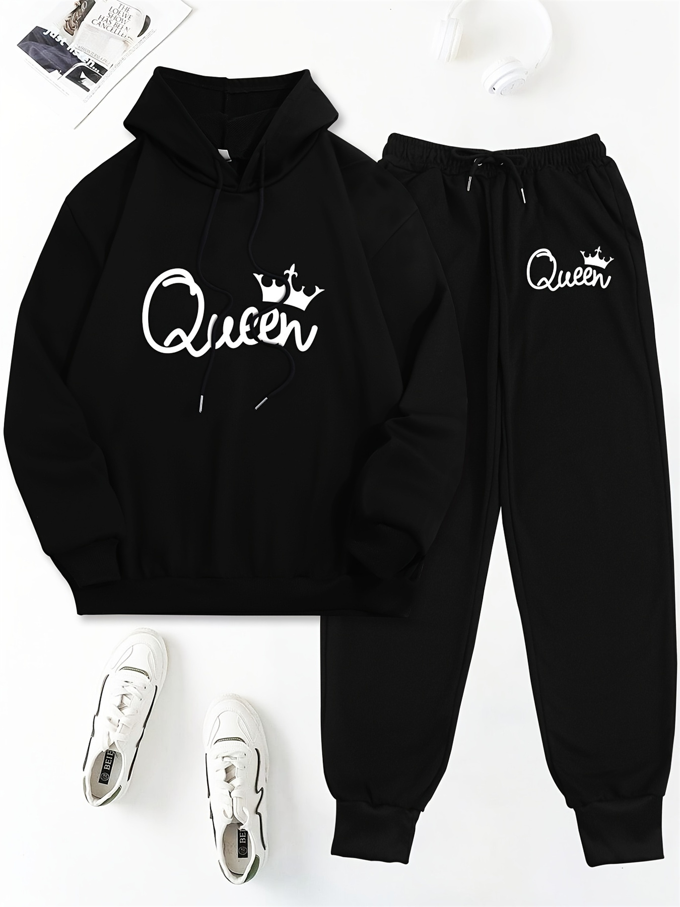 Women's Autumn/Winter Hoodie+S - Queen Street Fashion ulasan dan harga
