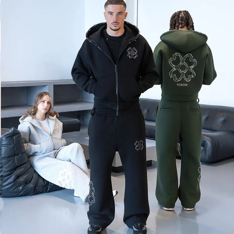 Spring Autumn Oversized 4 Leaf - Street Fashion Male ulasan dan harga