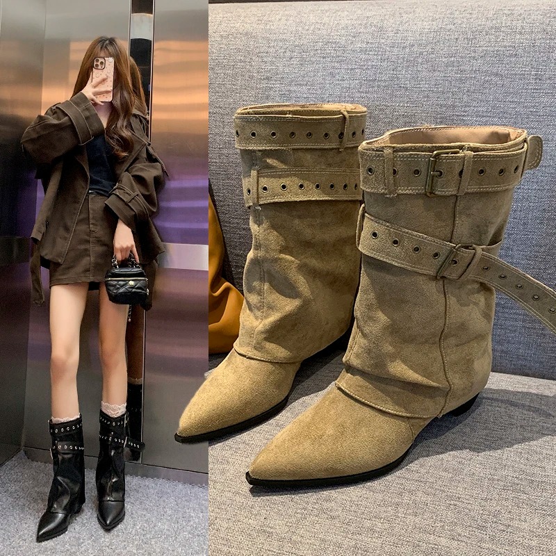 2025 Pointed Toe Women's Winte - Street Fashion Dress ulasan dan harga