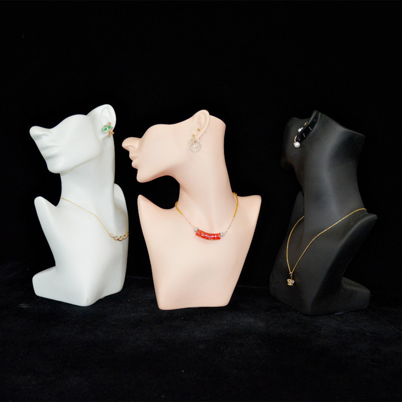 White Half Face Mannequin Head - Street Fashion Earrings ulasan dan harga