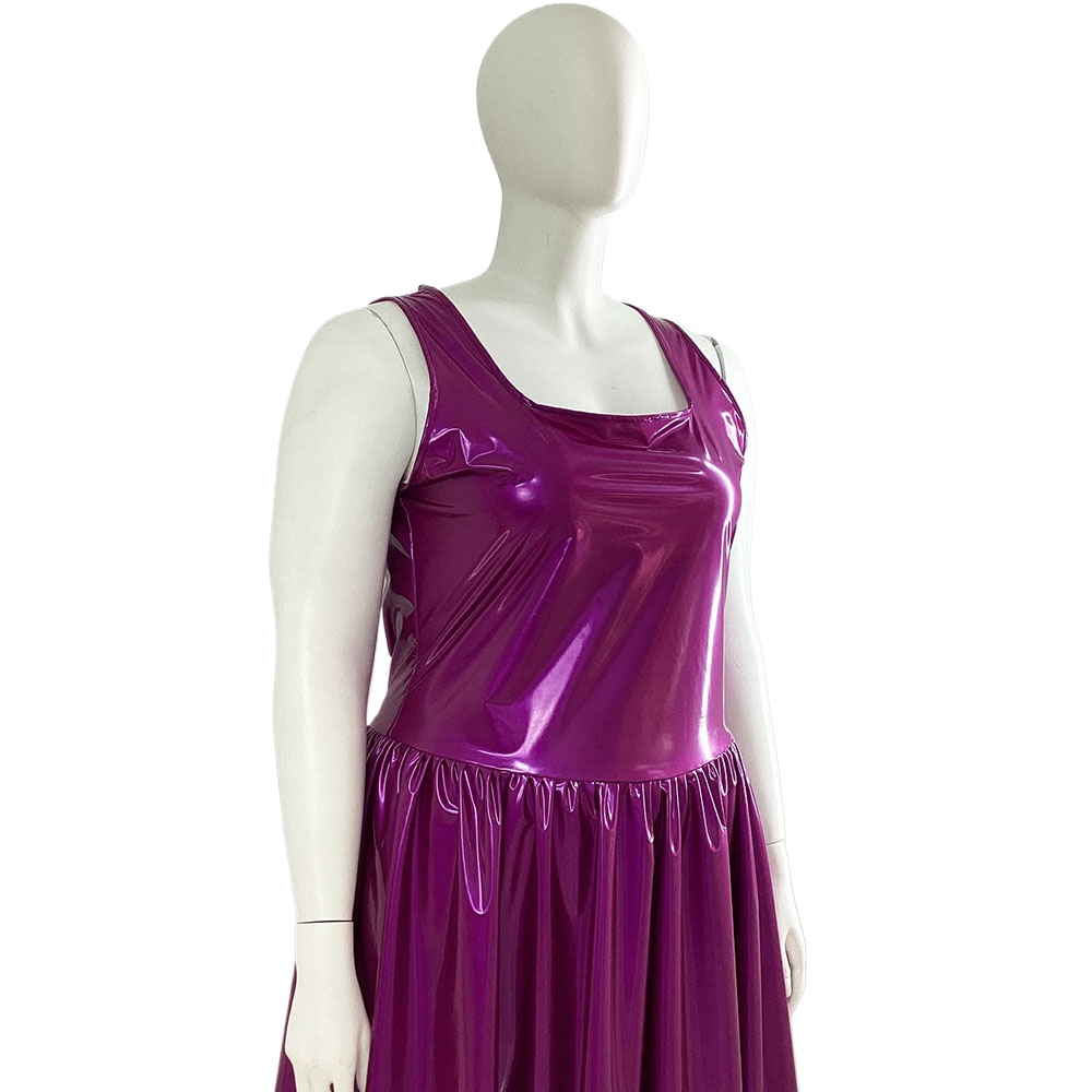 Women's PVC Tank Dress, Sleeve - Queen Street Fashion ulasan dan harga