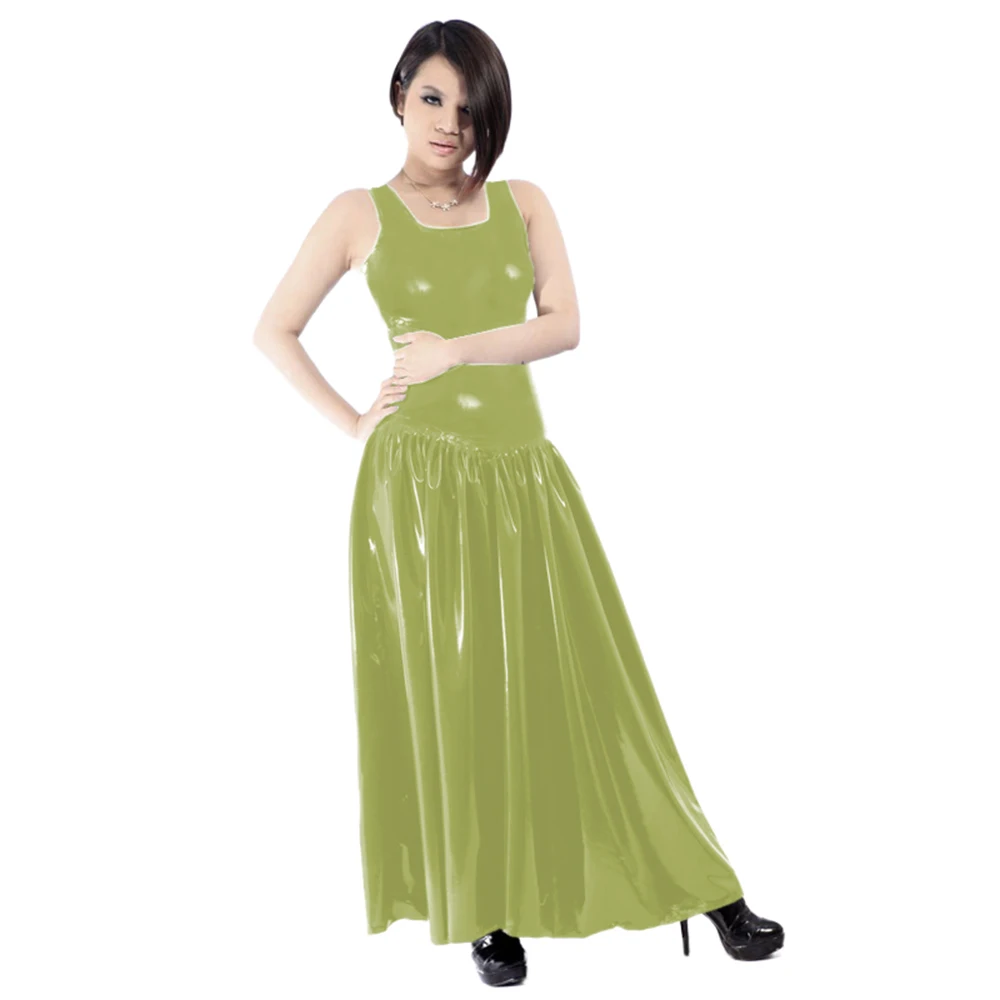 Women's PVC Tank Dress, Sleeve - Queen Street Fashion ulasan dan harga