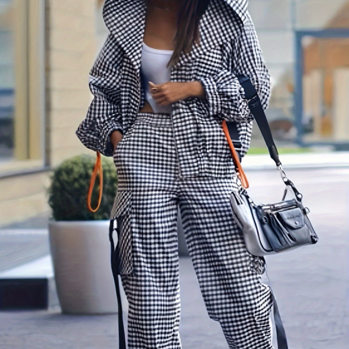 Spring Autumn Casual Plaid Pri - Street Fashion Jacket ulasan dan harga