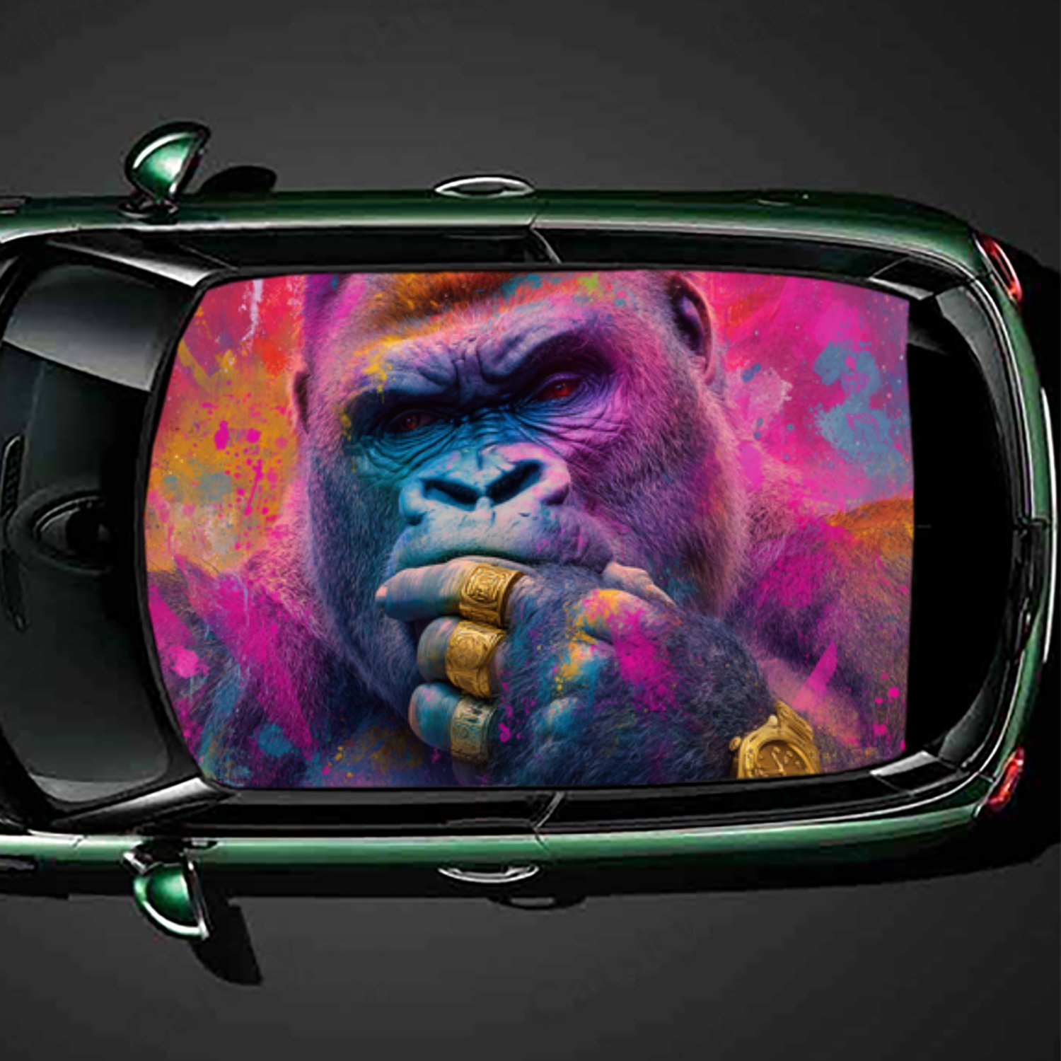 Fashionable Street Art Chimp M - Street Fashion Pose ulasan dan harga