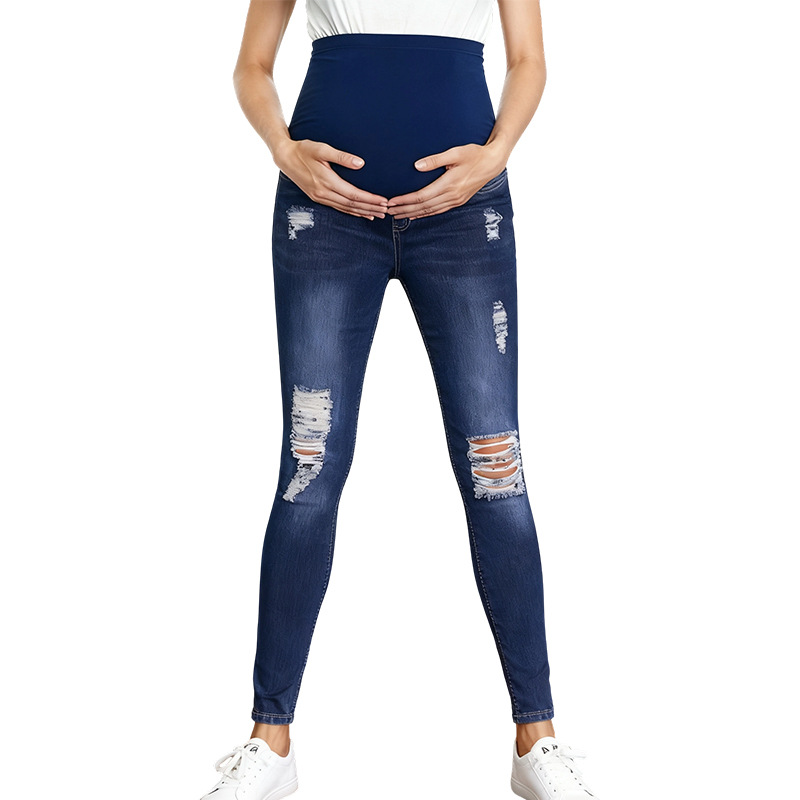Belly Support High Waist Mater - Distressed Jean Rip ulasan dan harga