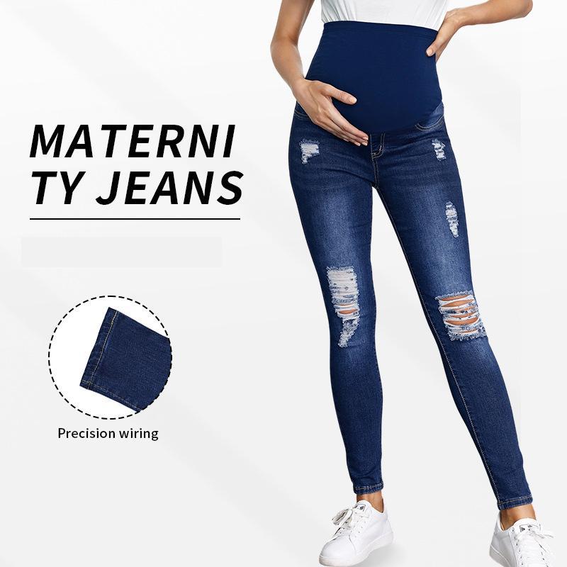Belly Support High Waist Mater - Distressed Jean Rip ulasan dan harga