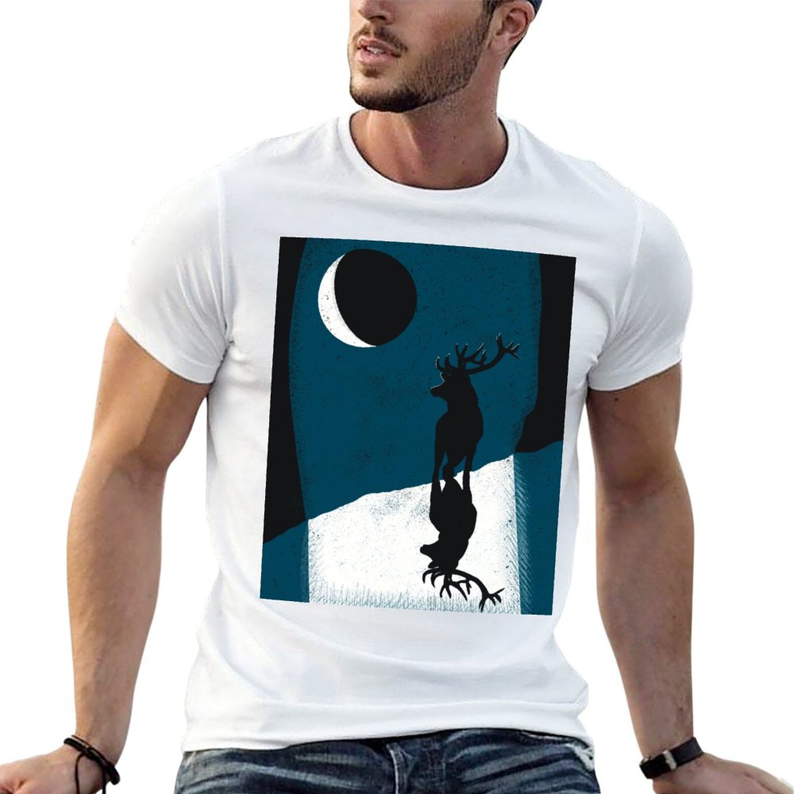 Moonlight pose T-Shirt Street  - Street Fashion Pose ulasan dan harga