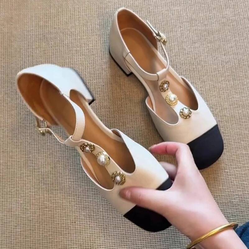 Women Square Toe Heeled Sandal - Street Fashion Styles ulasan dan harga