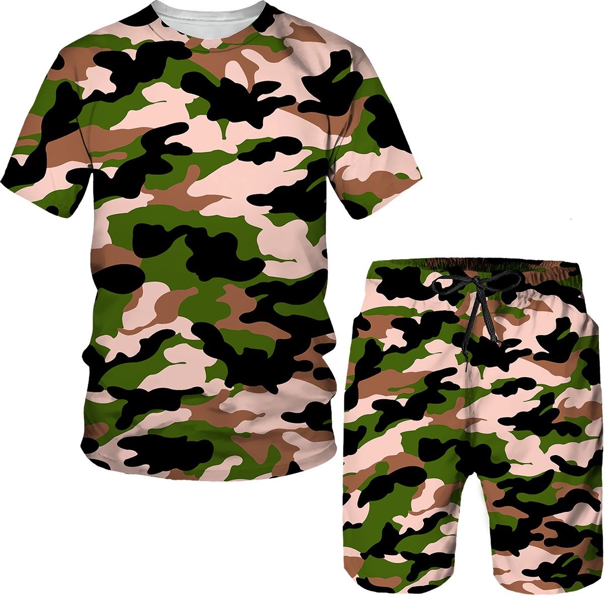 Camouflage Men's Suits Camo 3D - Street Fashion Male ulasan dan harga