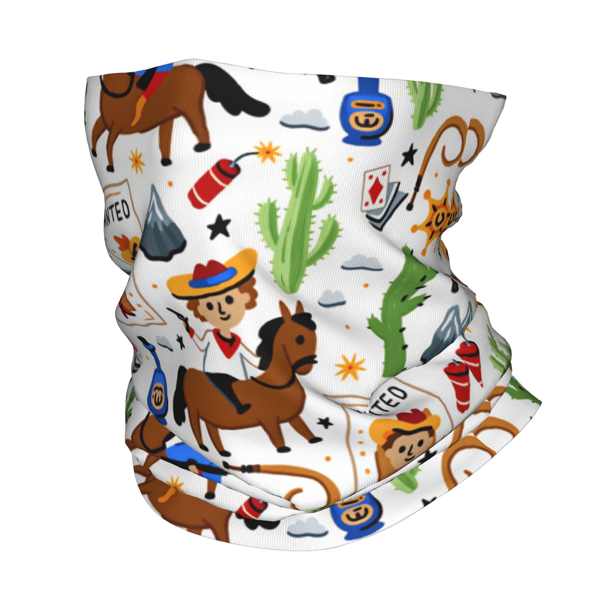 Cartoon Kids Western Cowboy Ba - Balaclava Face Mask ulasan dan harga