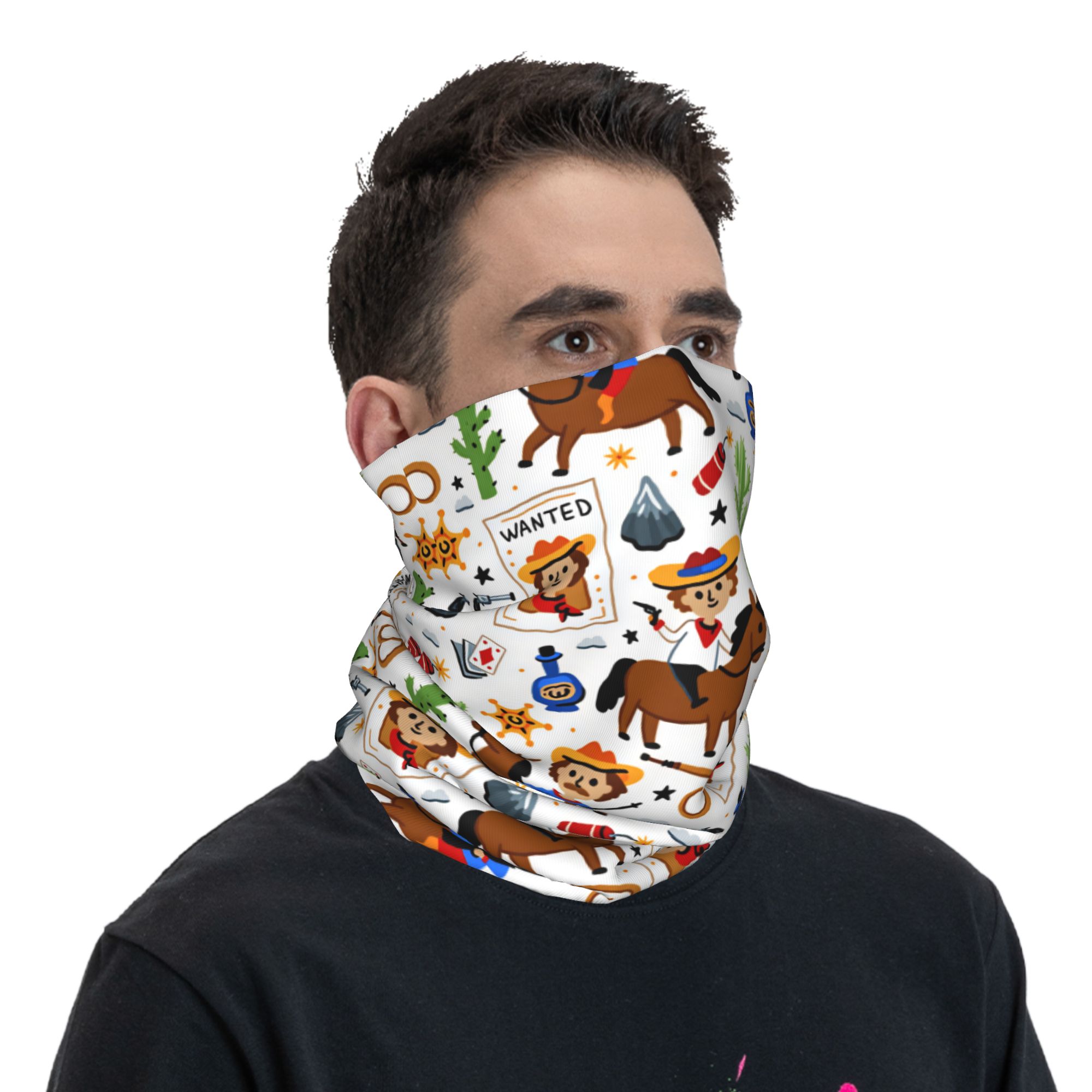 Cartoon Kids Western Cowboy Ba - Balaclava Face Mask ulasan dan harga