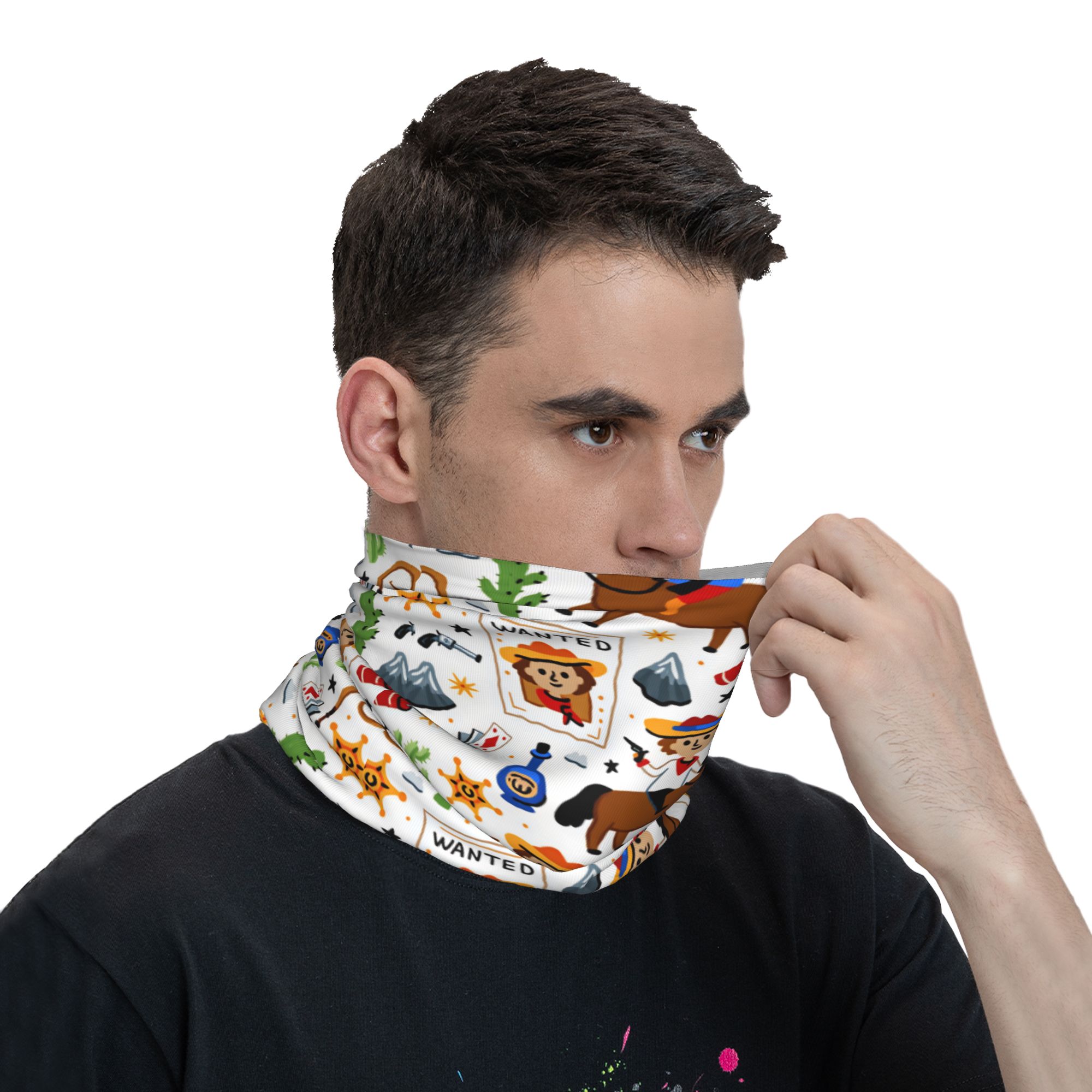 Cartoon Kids Western Cowboy Ba - Balaclava Face Mask ulasan dan harga