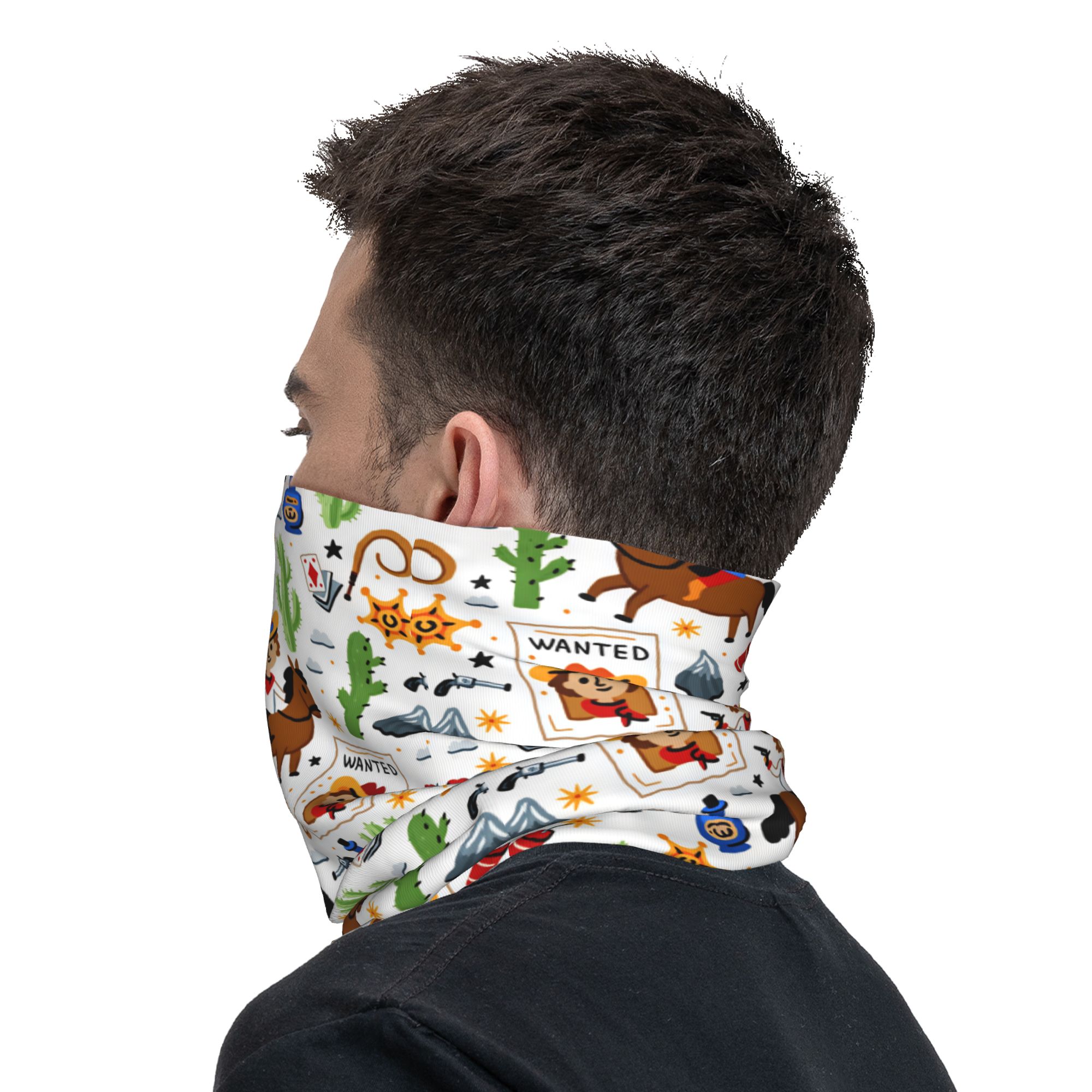 Cartoon Kids Western Cowboy Ba - Balaclava Face Mask ulasan dan harga