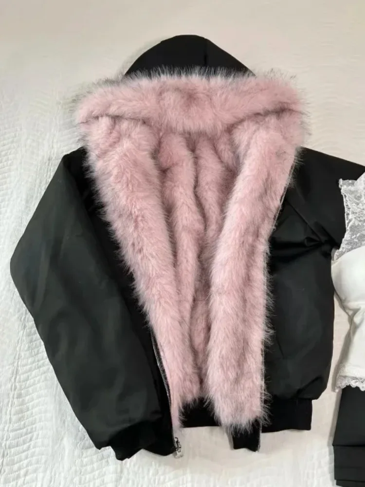 American Vintage Women's Fur P - Korean Street Fashion Female ulasan dan harga