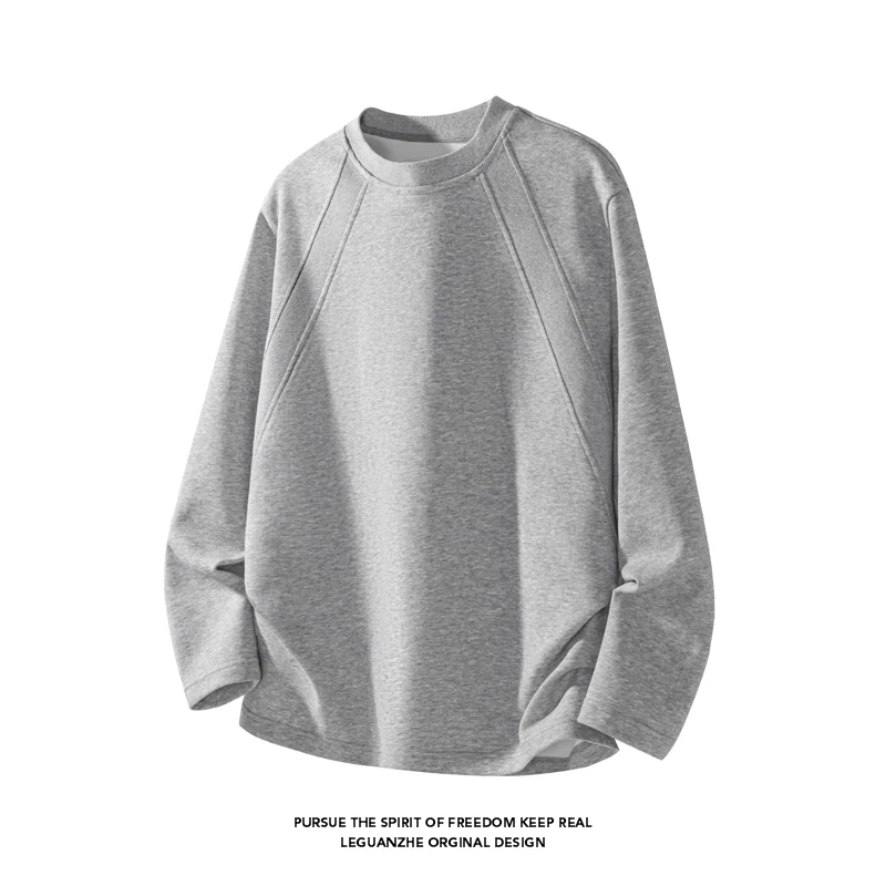 Men Fashion Raglan Seam Crew N - Street Fashion Styles ulasan dan harga