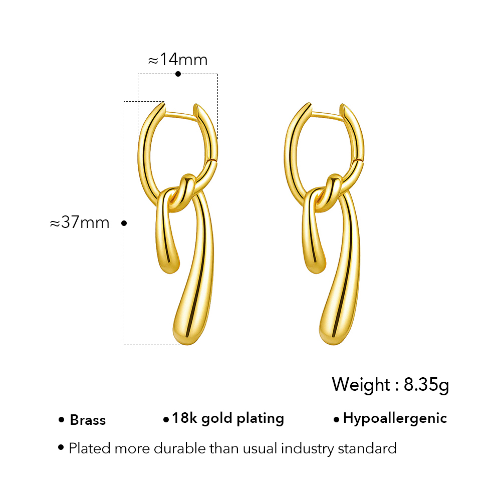 ENFASHION Aretes De Mujer Irre - Street Fashion Earrings ulasan dan harga