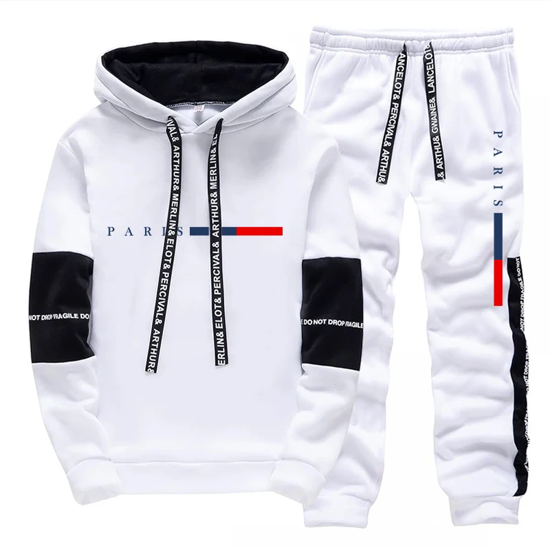 Men's Set/Hoodie/Pants Paris F - Street Fashion Male ulasan dan harga