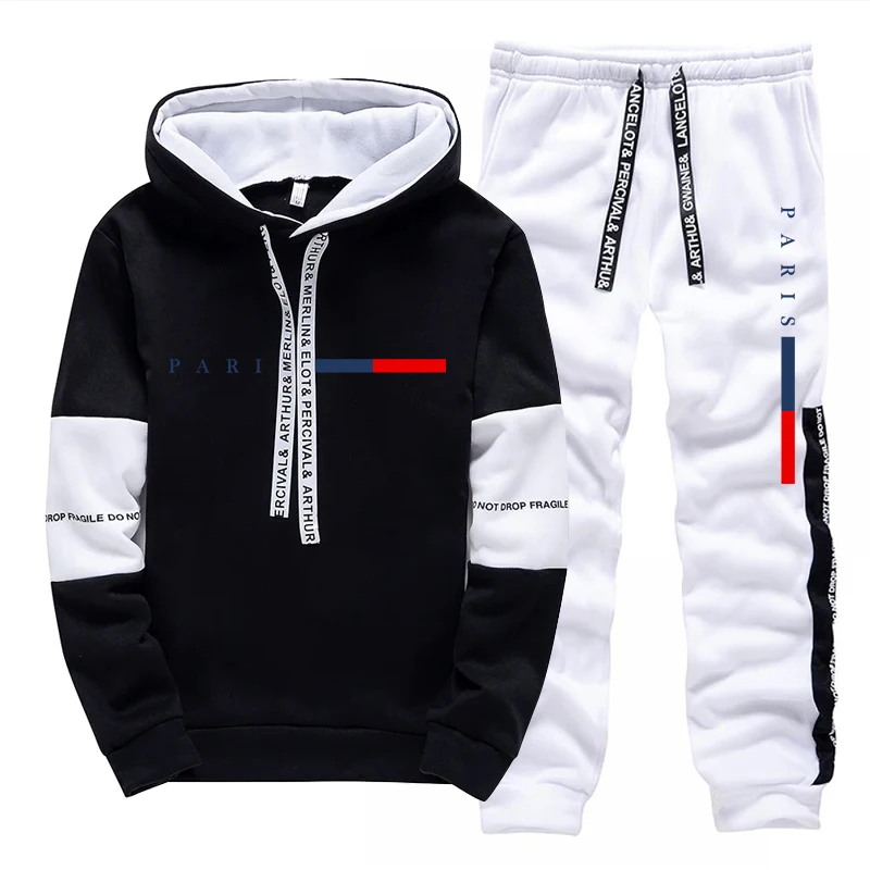 Men's Set/Hoodie/Pants Paris F - Street Fashion Male ulasan dan harga
