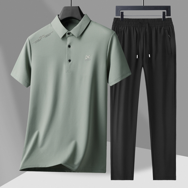 Men's Casual 2-Piece Sportswea - Street Fashion Male ulasan dan harga