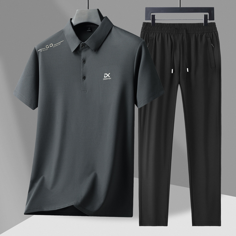 Men's Casual 2-Piece Sportswea - Street Fashion Male ulasan dan harga