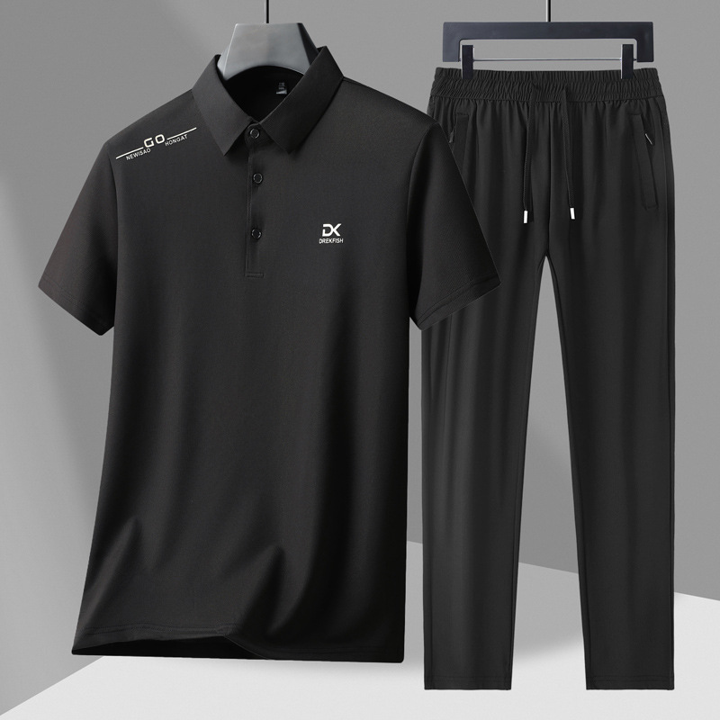 Men's Casual 2-Piece Sportswea - Street Fashion Male ulasan dan harga