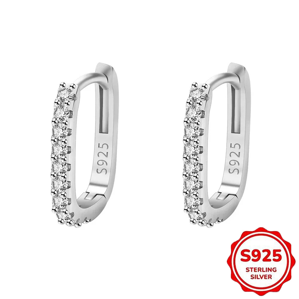 High-quality 925 Sterling Silv - Street Fashion Earrings ulasan dan harga