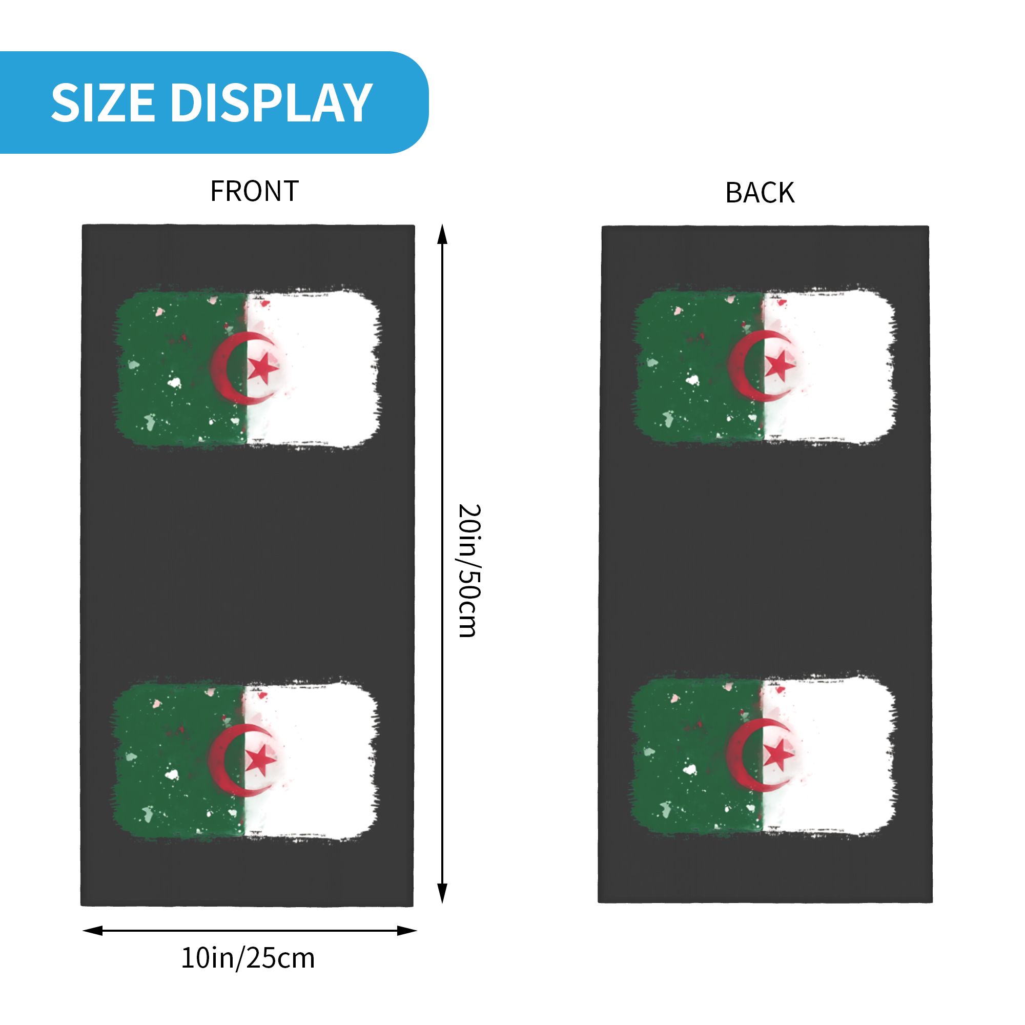 Flag of Algeria Bandana  Retro - Balaclava Face Mask ulasan dan harga