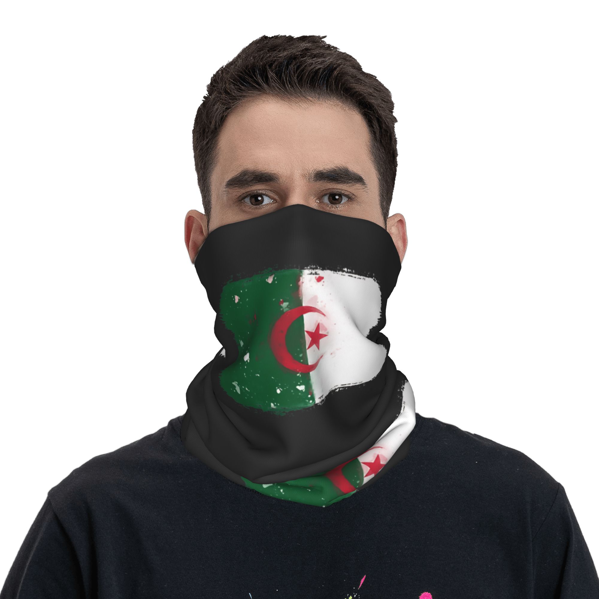 Flag of Algeria Bandana  Retro - Balaclava Face Mask ulasan dan harga