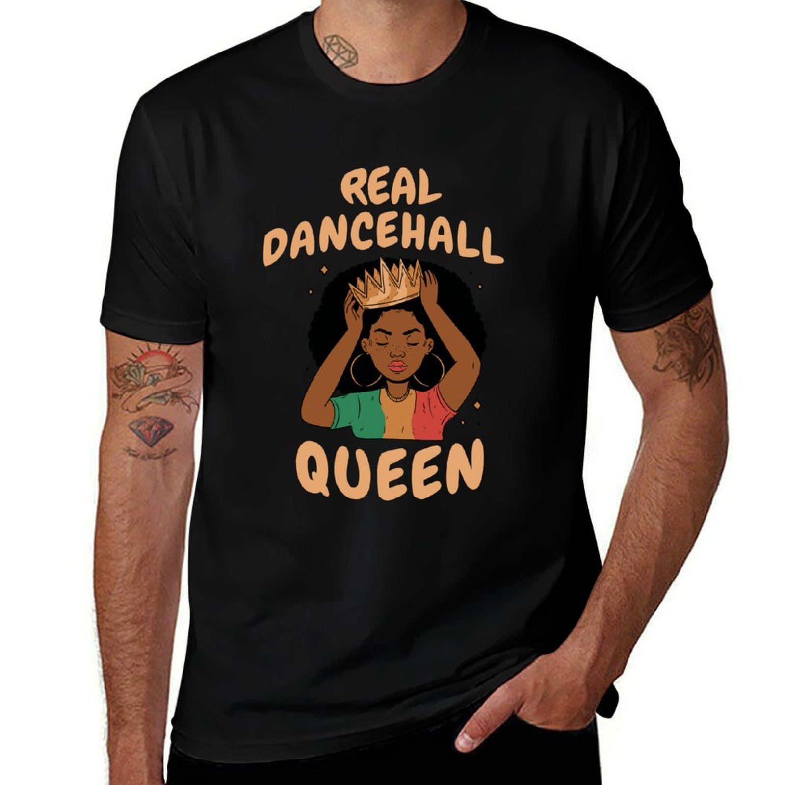 Real Dancehall Queen T-Shirt S - Queen Street Fashion ulasan dan harga